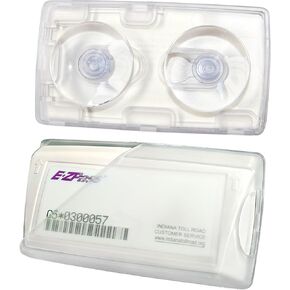 EZ Pass Holder, Ezpass Holder for Windshield with Strong Suction Cups, Heat & UV Resistant Toll Pass Easy Pass Transponder Holder for EZ Pass Mini/iPass in Size 3.7 x 1.9 inches (Clear, 1Pack)