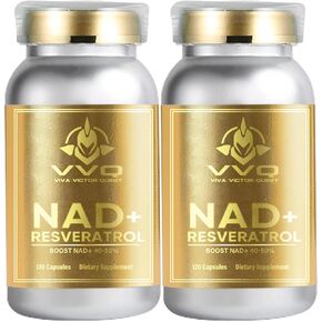 VVQ-240 Capsules NAD+ Supplement 1000 mg - True NAD+ & Resveratrol,NMN Alternative for Anti-Aging