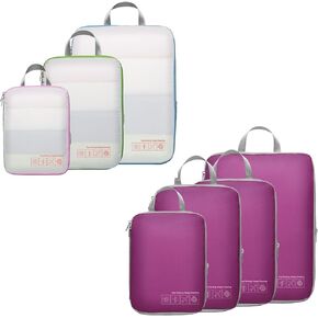 Cambond Compression Packing Cubes for Travel Packing Cubes for Suitcases Expandable Luggage Organizers, Bundle
