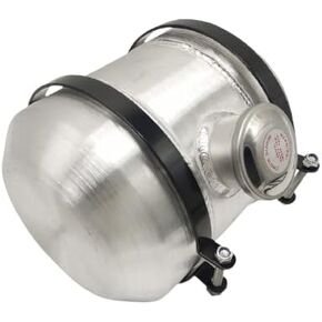 JSD Auto Parts جديد 2 جالون خزان غاز الألومنيوم / خزان الوقود 8 × 10 ملء مركزي ميدان 3/8 NPT منفذ منفذ