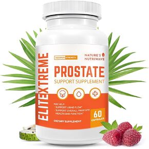 EliteXtreme Health Supplement - Natural Formula with Saw Palmetto, Plant Sterols, Zinc, and Vitamins | Non-GMO, Made in USA, 60 Capsules, 1 Month Supply