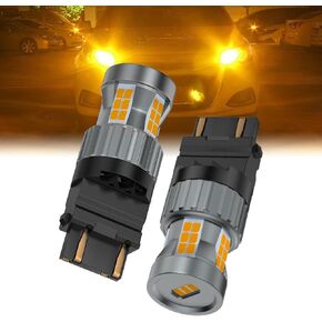 Teguangmei Upgrade 3157 LED Bulb Amber Yellow 23W Super Bright Built in Resistor Canbus Error Free Anti Hyper Flash 3057 3156 3457 4057 4157 T25 Front Rear Turn Signal Light (2PCS)