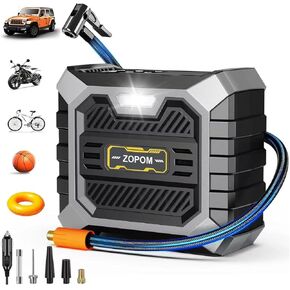 Tire Inflator Portable Air Compressor DC 12V Air Compressor Portable with Digital Pressure Gauge Air Pump for Car Tires - Car Accessories Bike, Ball, Motor