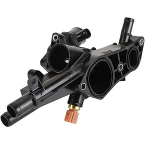 Engine Coolant Thermostat Housing Assembly - Compatible for Kia Sportage Base, EX, LX 2011-2014 [2.4L L4 - Gas] - Replace Part 256002G500 25600-2G500