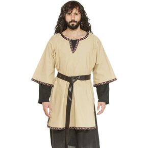 thepiratedressing عصر النهضة في العصور الوسطى القراصنة Viking Larp Mens Tunic