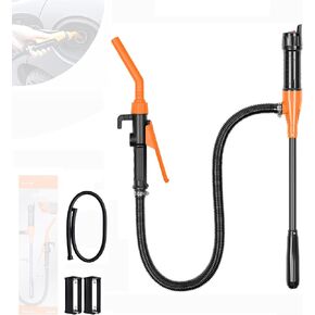 Portable Power Battery Pump,Battery Powered Siphon Fuel Transfer Pump,Siphon Pump for Gasoline 2.4 GPM,Electric Fuel/Water Transfer Pump for Gasoline, Diesel, Fuel Oil & Water,1pc Replacement Tube