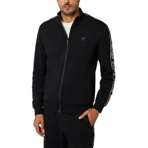 GUESS Men's Eco Arlo Logo Tape Jacket, Silk Blue, XL in Saudi Arabia