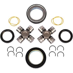 Front Axle Seal And U Joints Kit Compatible With Ford F250 F350 F450 F550 Super Duty with DANA 50 & 60 Solid Front Axles 1998-2005 Replace 2002692; 41784-2; 25-332X; SPL55-4X