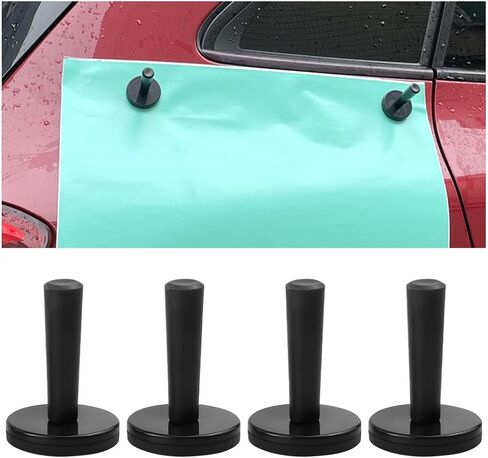 Car Wrap Magnet Holder, 4PCS Vehicle Window Tint Gripper for Sign Vinyl, Automotive Wrapping Crafts Sign Making Film Fix Aid Tool Set Accessories, Universal for SUV, Sedan, Truck (Orange) in Saudi Arabia