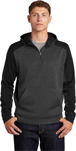 SPORT-TEK Men's Colorblock Tech Fleece 1/4 Zip in Kuwait