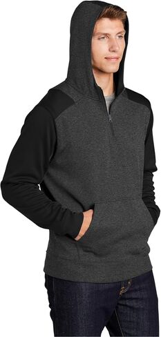 SPORT-TEK Men's Colorblock Tech Fleece 1/4 Zip in Kuwait