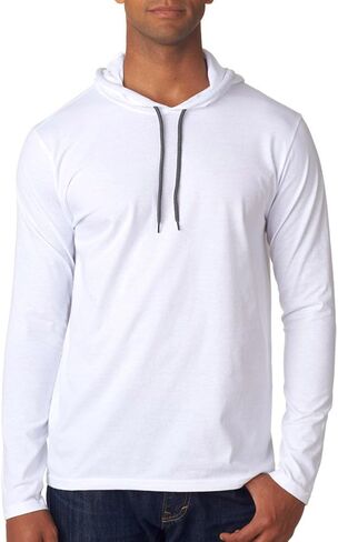 Anvil Lightweight Long-Sleeve Hooded T-Shirt (987AN) in Kuwait