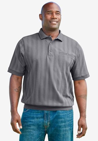 KingSize Men's Big & Tall Banded Bottom Polo Shirt in Saudi Arabia