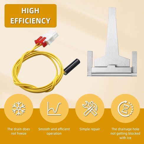 Sikawai W10225581 Refrigerator Bimetal Defrost Thermostat Replacement Part-Perfectly Fit for Whirlpool Refrigerators-Replaces WPW10225581 AP6017375 2149849 2321799 PS11750673 in Saudi Arabia