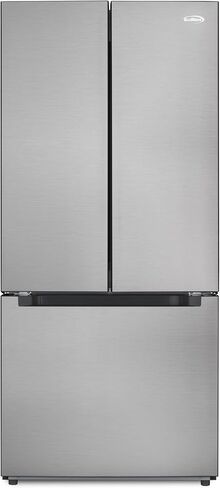 KoolMore RS-FR22 Counter Depth 22.5 Cu.Ft French Door Refrigerator with Automatic Ice Maker Stainless-Steel Fridge, Silver in Kuwait