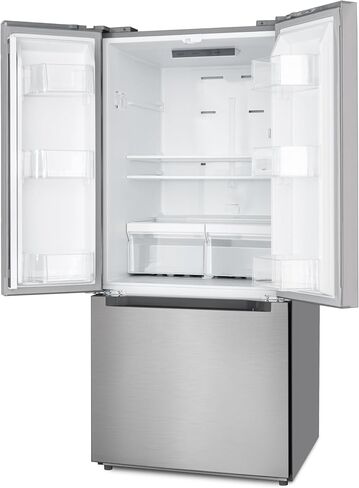 KoolMore RS-FR22 Counter Depth 22.5 Cu.Ft French Door Refrigerator with Automatic Ice Maker Stainless-Steel Fridge, Silver in Kuwait