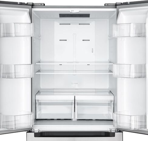KoolMore RS-FR22 Counter Depth 22.5 Cu.Ft French Door Refrigerator with Automatic Ice Maker Stainless-Steel Fridge, Silver in Kuwait