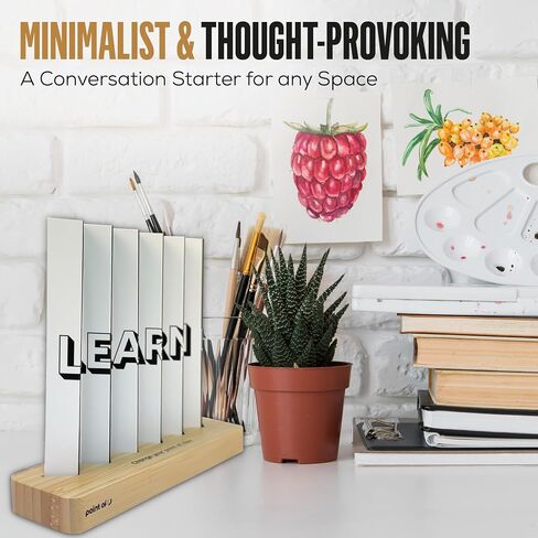 Desk Decor - Funny Table Sign Learn/Unlearn – Motivational Office Accessories – Unique Decor for Women & Men – Cool Coworker Gifts & Cubicle Decorations for Work in Saudi Arabia
