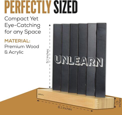Desk Decor - Funny Table Sign Learn/Unlearn – Motivational Office Accessories – Unique Decor for Women & Men – Cool Coworker Gifts & Cubicle Decorations for Work in Saudi Arabia