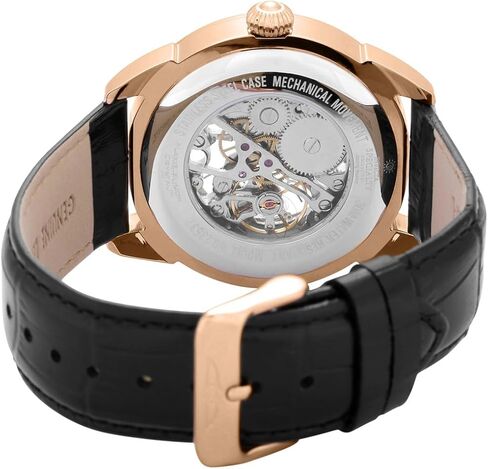 Invicta Men's Specialty Stainless Steel Mechanical-Hand-Wind Watch with Leather Calfskin Strap, Black, 21 (Model: 23537) in Saudi Arabia
