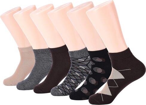 Mio Marino Mens Low Cut Ankle Socks - Premium Moisture Control - Cotton Cushioned with Arch Support in Kuwait