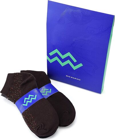 Mio Marino Mens Low Cut Ankle Socks - Premium Moisture Control - Cotton Cushioned with Arch Support in Kuwait