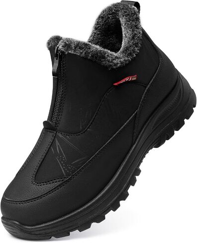 TEMOFON Winter Snow Boots for Women: Waterproof Warm Fur Lined Walking Outdoor Ankle Booties Slip on Snow Shoes Size 5-12 in Saudi Arabia