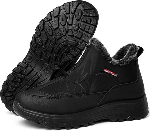 TEMOFON Winter Snow Boots for Women: Waterproof Warm Fur Lined Walking Outdoor Ankle Booties Slip on Snow Shoes Size 5-12 in Saudi Arabia