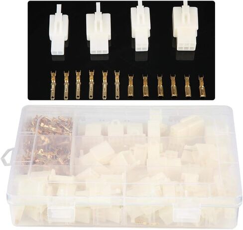 380pcs موصل الأسلاك التلقائية 2 3 4 6 دبوس 2.8 ملم الموصل الطرفي الأسلاك الكهربائية للذكور للسيارة والدراجة النارية والقارب in Kuwait