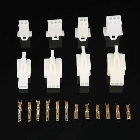 380pcs موصل الأسلاك التلقائية 2 3 4 6 دبوس 2.8 ملم الموصل الطرفي الأسلاك الكهربائية للذكور للسيارة والدراجة النارية والقارب in Kuwait