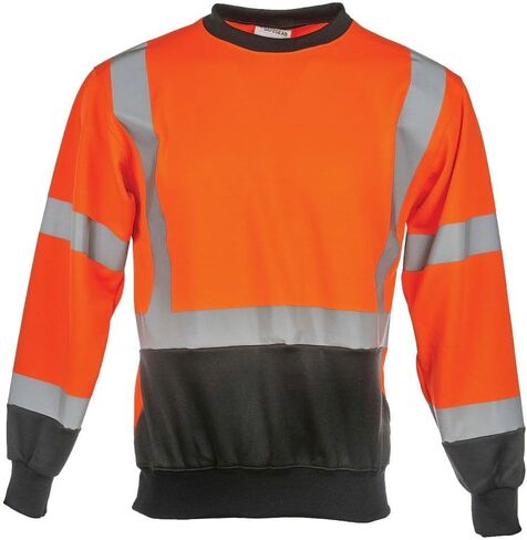 J. J. Keller & Associates, Inc. High Visibility Unisex Crew Neck Sweatshirt, ANSI Class 3, SAFEGEAR in Saudi Arabia