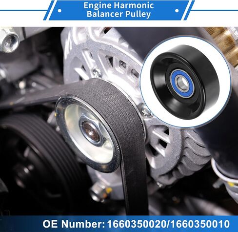 1 Pc Drive Belt Idler Pulley for Ford F-250 F-350 E-250 2002-2014 Iron Black Serpentine Tensioner Pulley Idler in Saudi Arabia