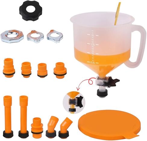 طقم قمع التبريد المبرد ، Universal Fitment15pcs.Spill Properv Founnel Player مع محولات. in Saudi Arabia