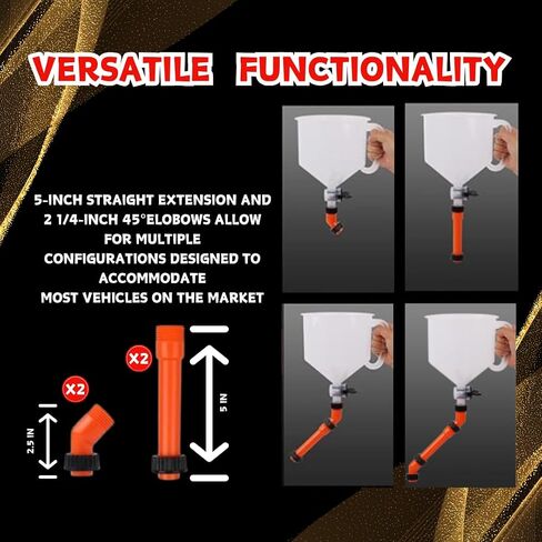 طقم قمع التبريد المبرد ، Universal Fitment15pcs.Spill Properv Founnel Player مع محولات. in Saudi Arabia
