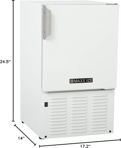 Marine Crescent Ice Maker - 23 lbs. - Stainless-North America Plug Type in Saudi Arabia