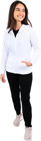 Cottonhood Lightweight Hoodies for Women, Zip Up Hoodie – Soft Jersey Long Sleeve, Hooded Sweatshirt in Saudi Arabia