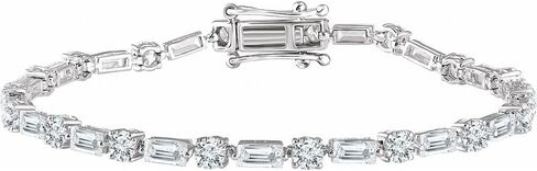CZ Cubic Zirconia Tennis Bracelet Line Bracelet 7" (Width = 3.5mm) in Saudi Arabia
