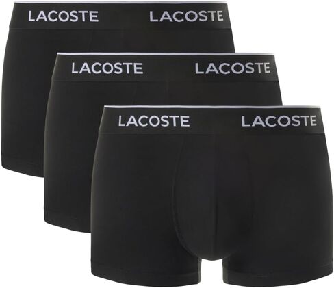 Lacoste Men's 3 Pack Casual Trunks, Multicoloured, M in Saudi Arabia