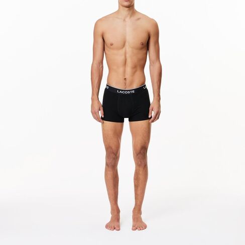 Lacoste Men's 3 Pack Casual Trunks, Multicoloured, M in Saudi Arabia