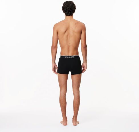 Lacoste Men's 3 Pack Casual Trunks, Multicoloured, M in Saudi Arabia