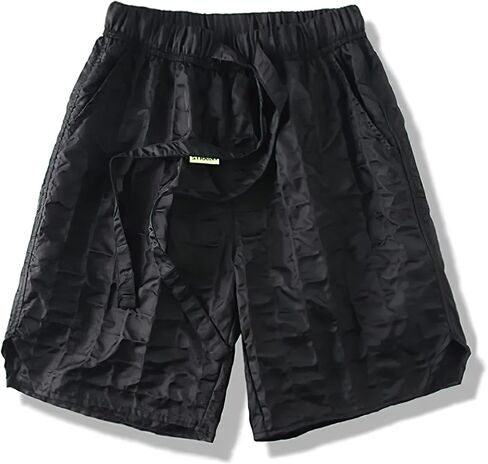 MOKEWEN Men's Drawstring Techwear Jogger Cargo Streetwear Shorts with Pockets in Kuwait