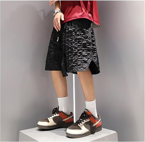 MOKEWEN Men's Drawstring Techwear Jogger Cargo Streetwear Shorts with Pockets in Kuwait