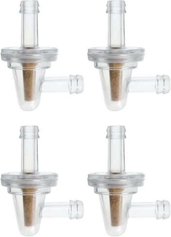 90 Degree Fuel Filter Replace 8423-01-9909 for 1/4 Fuel Line Gas Engine, and for Honda 125cc 4-Wheeler Rancher, for Yamaha XT225 for Suzuki for Kawasaki for Snowmobile Dirt Bike for ATV UTV Quad(4) in Saudi Arabia