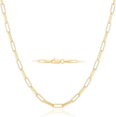 925 Sterling Silver Singapore Chain Lobster Clasp Paperclip Necklace for Women Sparkling Chain 2mm2.5mm3mm4mm5mm Gifts for Her in Saudi Arabia