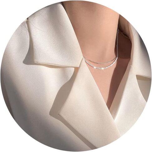 925 Sterling Silver Singapore Chain Clasp Clasp Paperclace Necklace for Women Farndicling سلسلة 2mm2.5mmmmm4mm5mmms لها in Kuwait