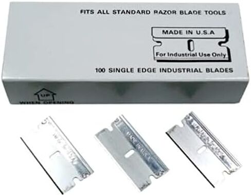 FitAll - 5 Pack Razor Blades-Replacement Razor Blades Single Edge, (5 pack Single Edge Razor Blades) Made in USA in Kuwait