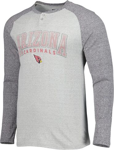Concepts Sport Men's NFL Ledger Raglan Long Sleeve Henley T-Shirt in Saudi Arabia