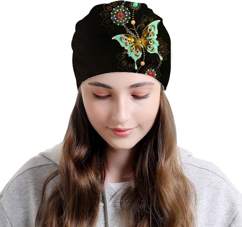 Watermelon Womens Slouchy Beanie Cotton Chemo Caps Cancer Headwear Hats Turban Baggy Skull Sleep Scarf in Saudi Arabia