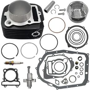 83mm Cylinder Piston Gasket Top End Rebuild Kit for Yamaha Big Bear 350 Warrior 350 Raptor 350 Bruin 350 1987-2013 OEM#1UY-11310-03-00 4KB-11351-00-00 93450-19095-00
