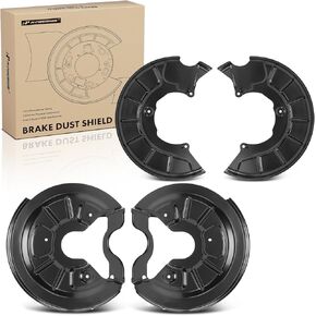 A-Premium Front and Rear Driver and Passenger Side Brake Dust Shield Compatible with Select Volkswagen, Audi Models - Jetta, Golf, Beetle, GTI, Jetta City, R32, Rabbit, A3, A3 Quattro, S3-4-PC Set